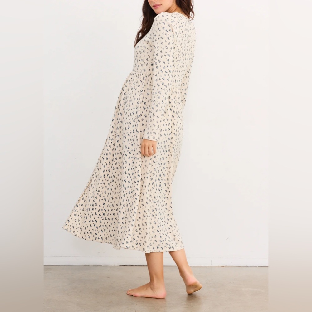 Hatch The Printed Waffle Nursing Dress - Picture 3 of 4